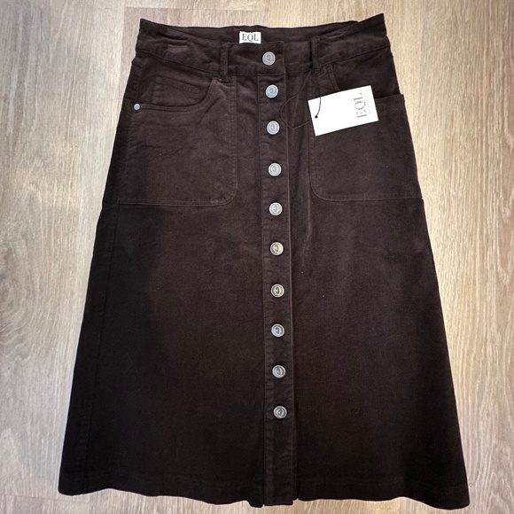 EQL by Kerrits A line corduroy skirt size 4 - Picture 1 of 7